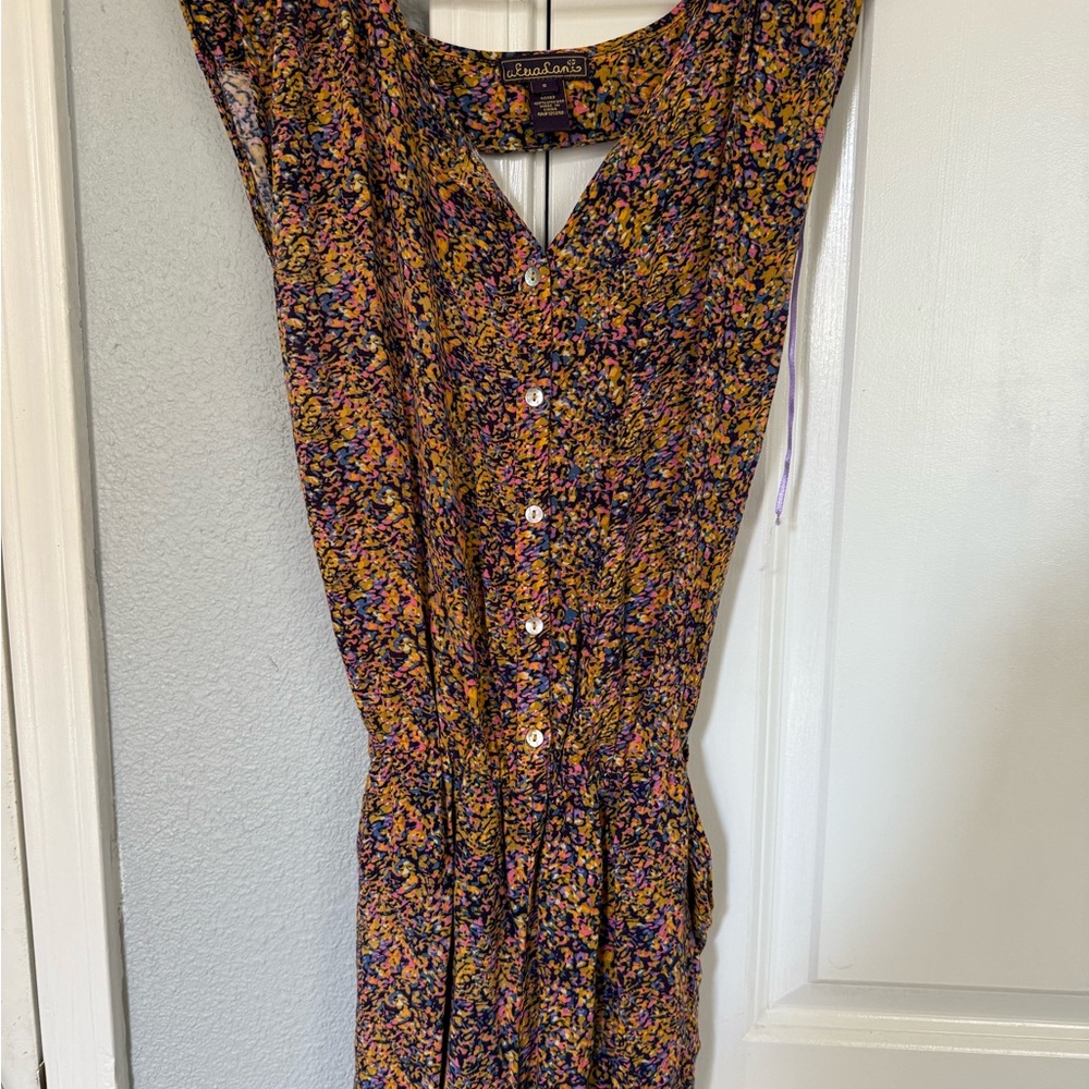 Floral Button-Down romper